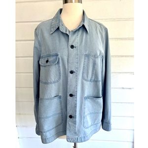 MADEWELL French Blue Cotton Workwear Jacket - L
